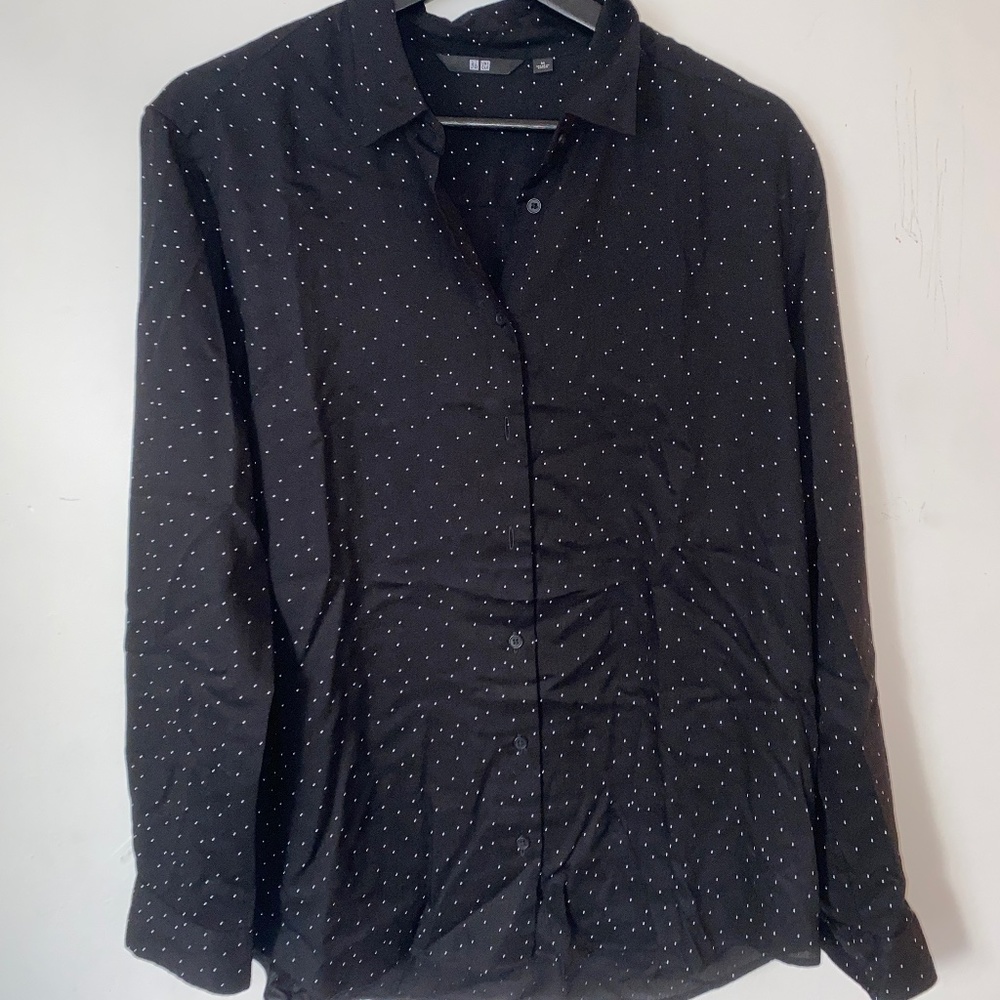 Uniqlo size medium - navy blue button up